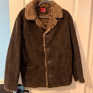 Marlboro Men's Brown Shearling Jacket